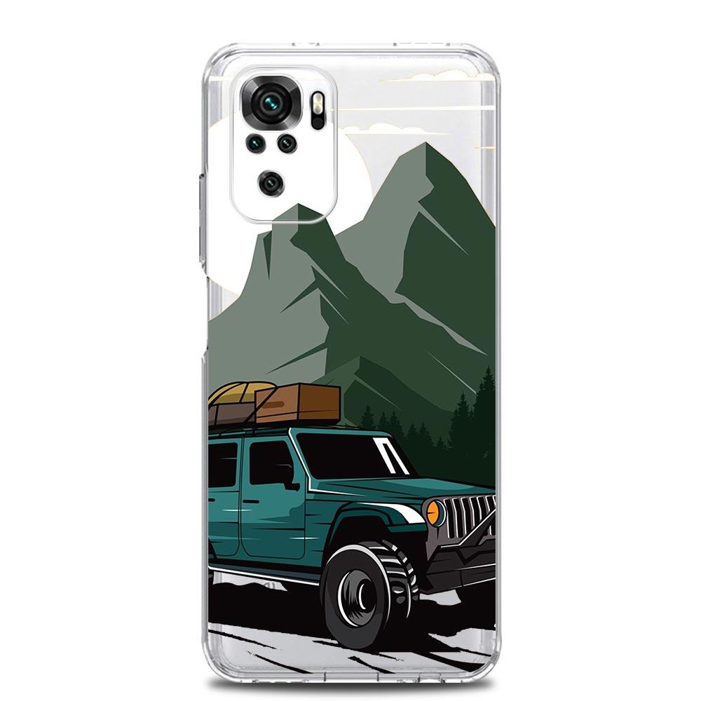 Japan JDM Drift Sportwagen Neue Quadratische Klare Handyhülle Für Xiaomi Redmi Note 12 11 9S 9 8 10 Pro+ 7 8T 9C 9A 8A K40 Gaming Hülle