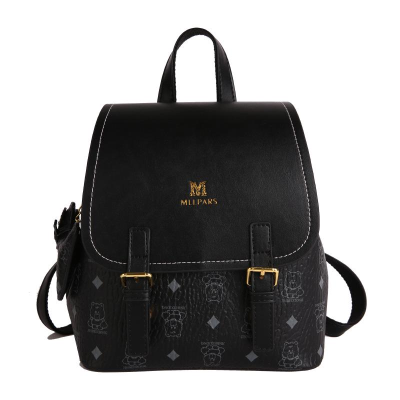 

2025 Осень Легкий Американская Роскошь Принтованный Универсальный Рюкзак Single Bag чёрный