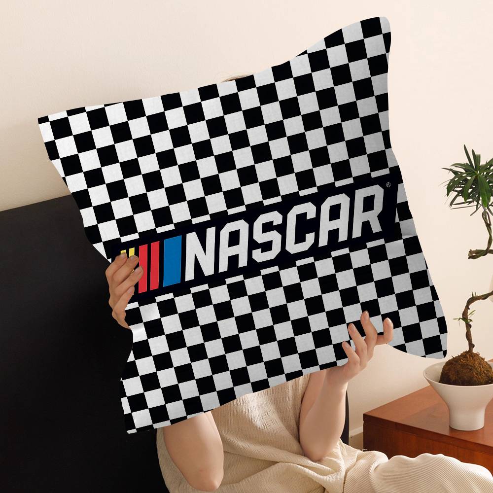 N-Nascars Rennwagen Kissenbezug Zoll Bauernhaus Dekor Heim Überwurf Kissenbezüge Für Sofa Dekorationen Peach skin 18*18(CM)-1Pcs