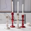 Vintage Glass Candle Holder Christmas Decoration Candlestick for Candle Romantic Candlelight Wedding Accessories Home Decoration