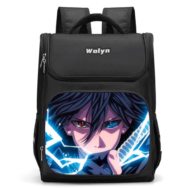 Large Capacity Naruto Sasuke Backpack For Boys And Girls 3d Double Layer