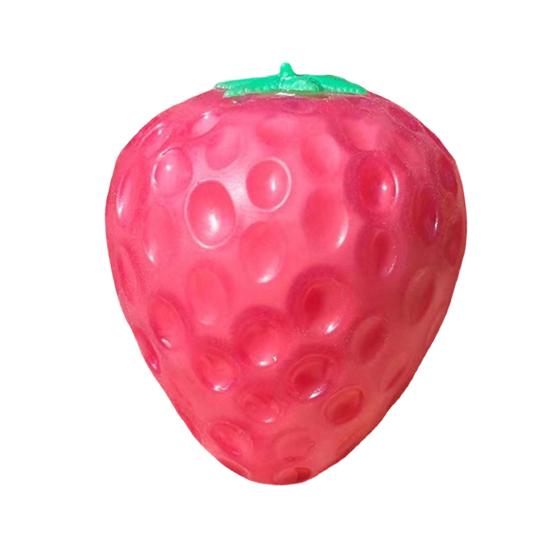 1/2/3/4/5Pcs Simulation Mango Stress Relief Toy Color Changing Strawberry Squeeze Toy Slow Rising Stretchy Decompression Fruit Shape Sensory Fidget