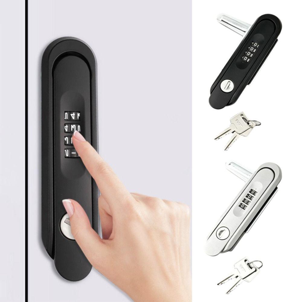 Waterproof Cabinet Door Lock Alloy Material Combination Lock Sturdy Security Lock Outdoor Use