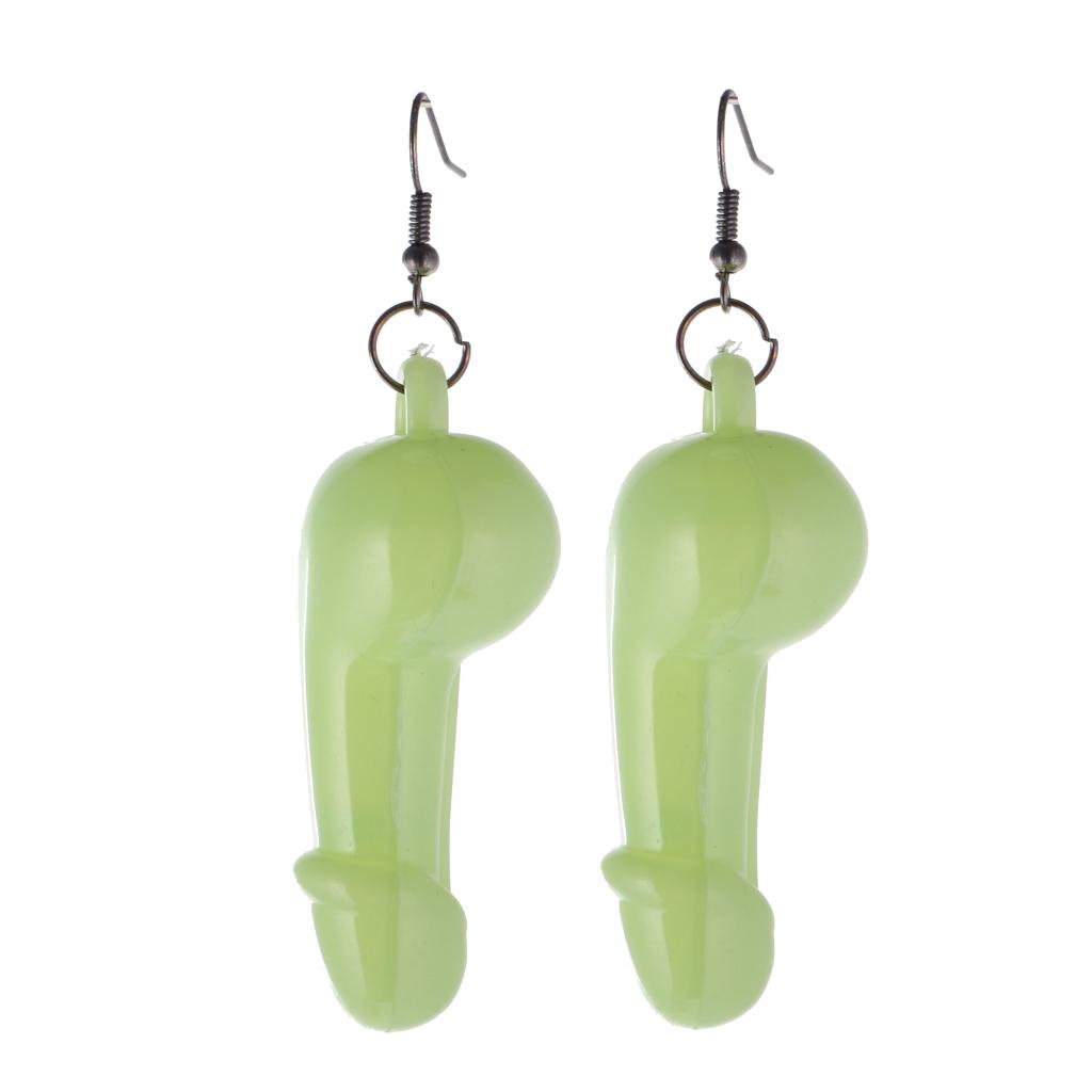 Fluorescent The Dark Funny Earrings Eardrop