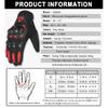 Summer New Men Motorcycle Gloves Hard Knuckle Touch Screen Motorbike Motocross Moto Biker Gloves Motorcycle Accessories M-XXL