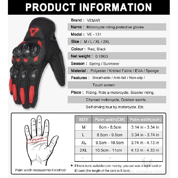 Summer New Men Motorcycle Gloves Hard Knuckle Touch Screen Motorbike Motocross Moto Biker Gloves Motorcycle Accessories M-XXL