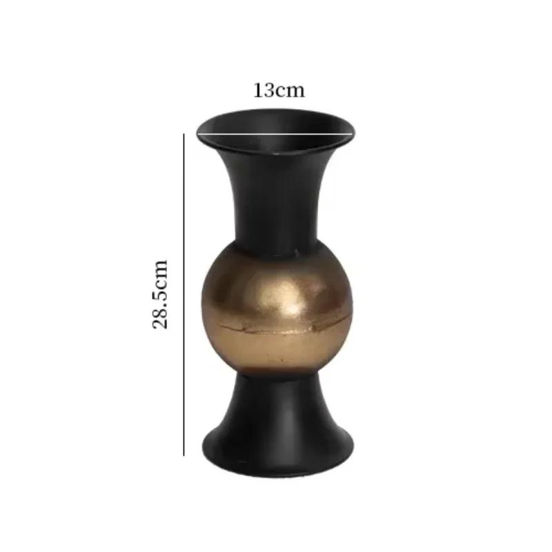 Metal Ironwork Planters Flower Arrangement Home Decoration Vases Living Room Retro Style Make Old Flower Pot Ornaments