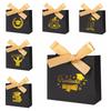 10Pcs Gilded Pattern Graduation Candy Box Black Graduation Gift Box  Party Supplies