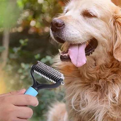 Profesyonel Evcil Hayvan Tüy Dökme Fırçası Köpek Tüyü Temizleyici Evcil Hayvan Tüyü Düğüm Kesici Yavru Kedi Tarağı Fırçalar Köpekler Tüy Bakımı Tüy Dökme Malzemeleri