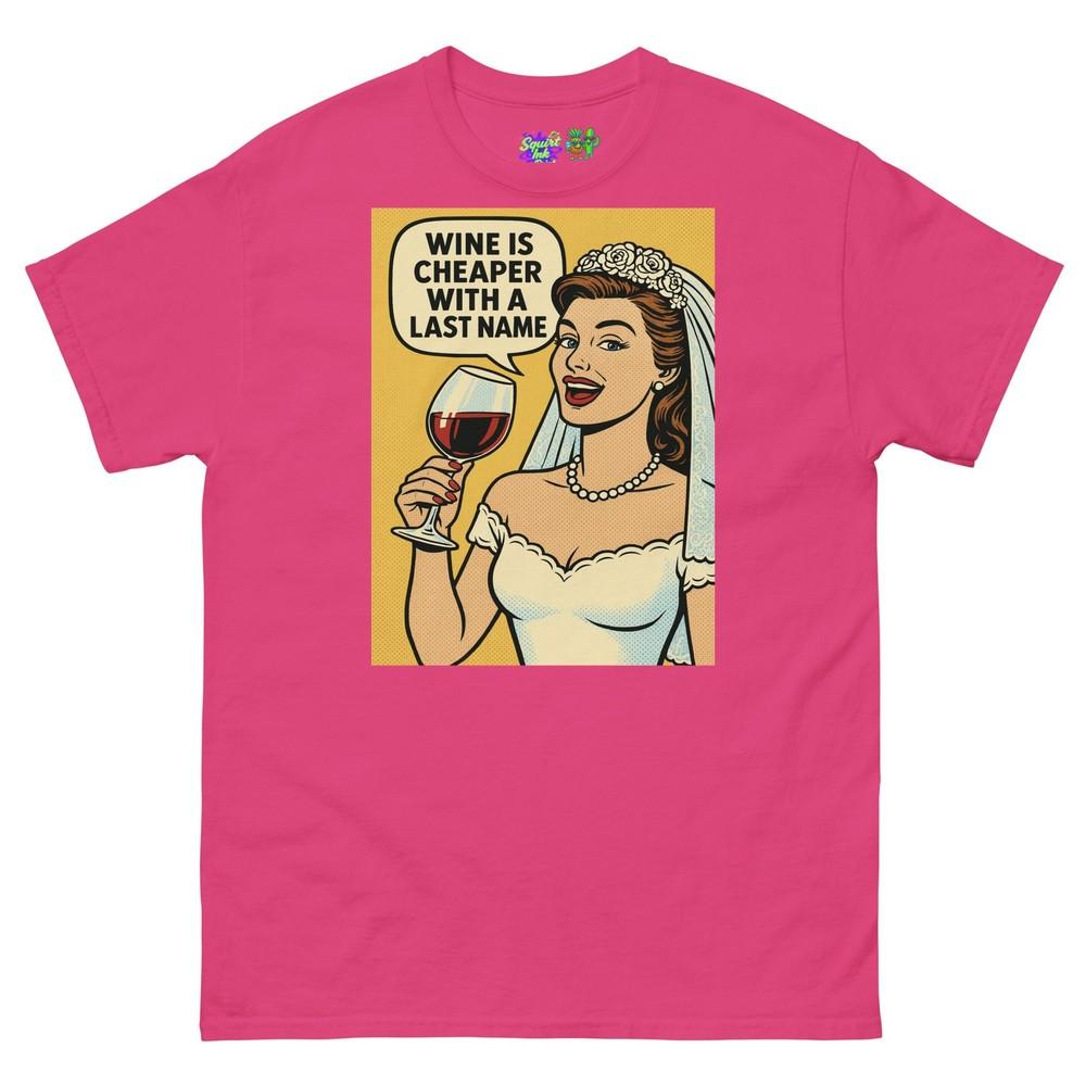 

Brides Night Out Bachelorette Party Bride Pop Art Drinking Wine W/Unisex T Shirt S