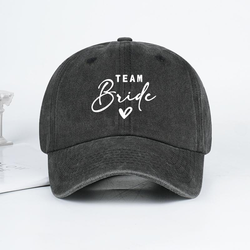 Unisex Modieuze TEAM bride Opdruk Baseballpet Trendy Lichtgewicht Outdoor Zon Hoed Perfect voor Reizen en Kamperen