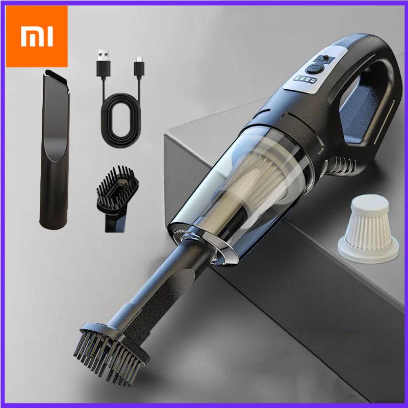 Xiaomi 120W bærbar bilstøvsuger USB-lading Håndholdt trådløs støvsuger Kraftig sug for bil/hjem/kontor/dyrehår