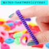 Creve Cell Hair Ties for Kids, Girls, and Babies, Made with Comfortable Pile Material, 100-Piece Set (Colorful)