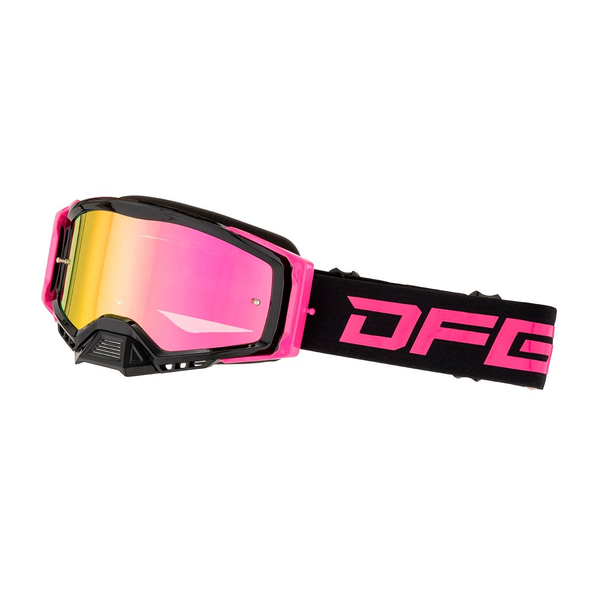 

DFG Blitz Goggles REVO Pink Mirror Lens Outrigger Frame D8965 [Dirt Freak] Black/Pink VLT32% Anti-Fog