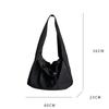 Women Bag New Nylon Bucket Fashion Solid Zipper Soft Shoulder Bag Purses And Handbags Luxury Designer Black Tote Bag