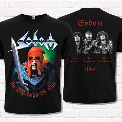 Maglietta Sodom In the Sign of Evil (1985). Thrash Metal. Stile da metalhead.