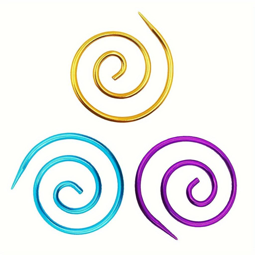 Spiral Cable Needle, Handmade Knitting Tool, Round Spiral Needle Household Knitting Needles Sewing Tools Perfect for Crochet Project