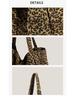 Leopard Print Canvas Shoulder Bag for Women - 2025 Trendy Large Capacity Tote