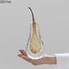 Transparent Bubble Apples/Pear Glass Statue Desk Decoration Ornaments Creative Crafts Fruits Sculpture Room Aesthetic Decor