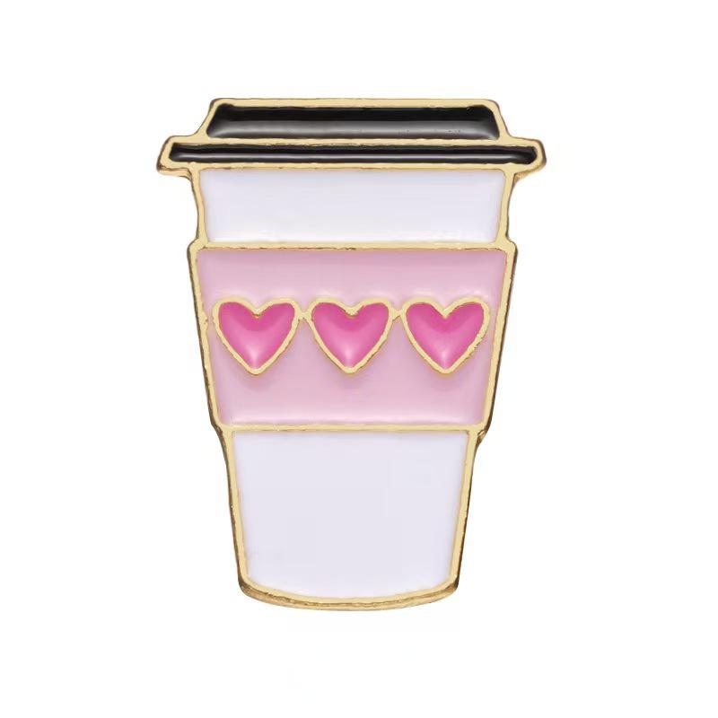 Creative Cartoon Ice Cream Brooch Pin - Cute Food & Flower Drip Oil Design
