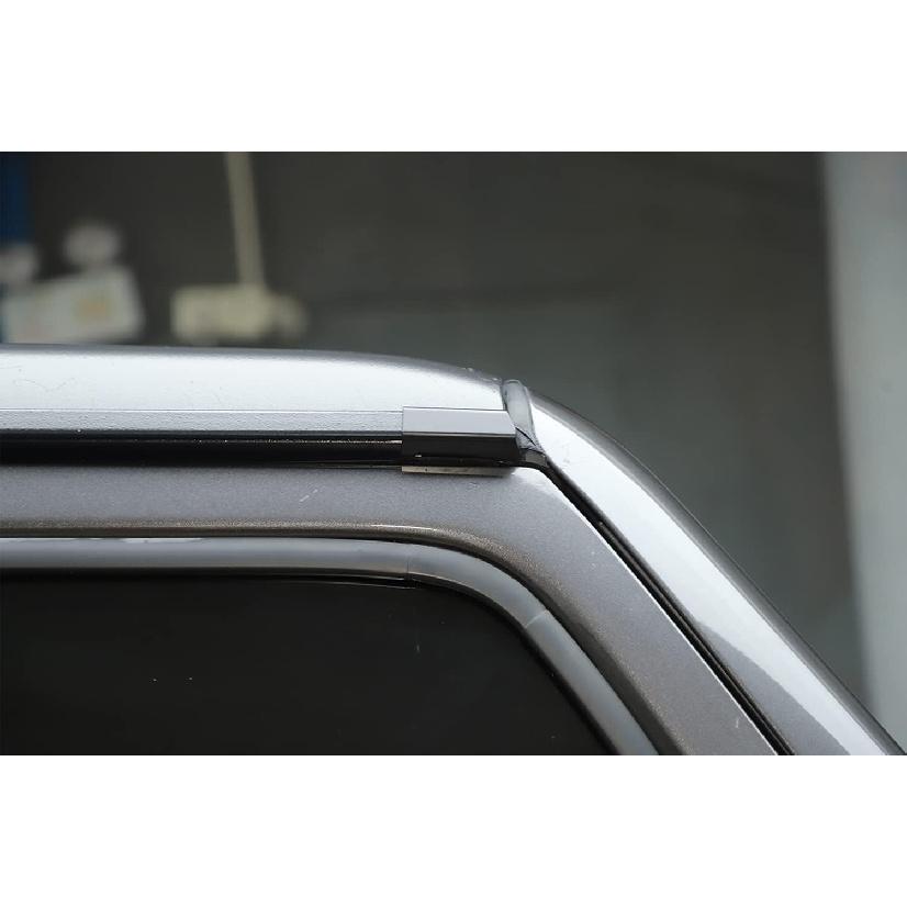 Short Rain Driverter Rain Gutter for Jeep Wrangler JL JT 4XE 2018 2019 2020 2021 2022 2023 2024 Roof Hard-Top ABS Rain Groove Diverter Exterior