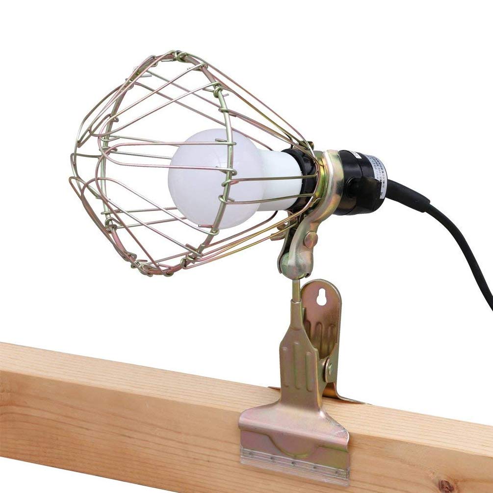 Iris Ohyama Waterproof LED Work Light ILW-45GC3 Bug-Repellent Wide Beam Indoor Use Clip 485lm 5m Cord