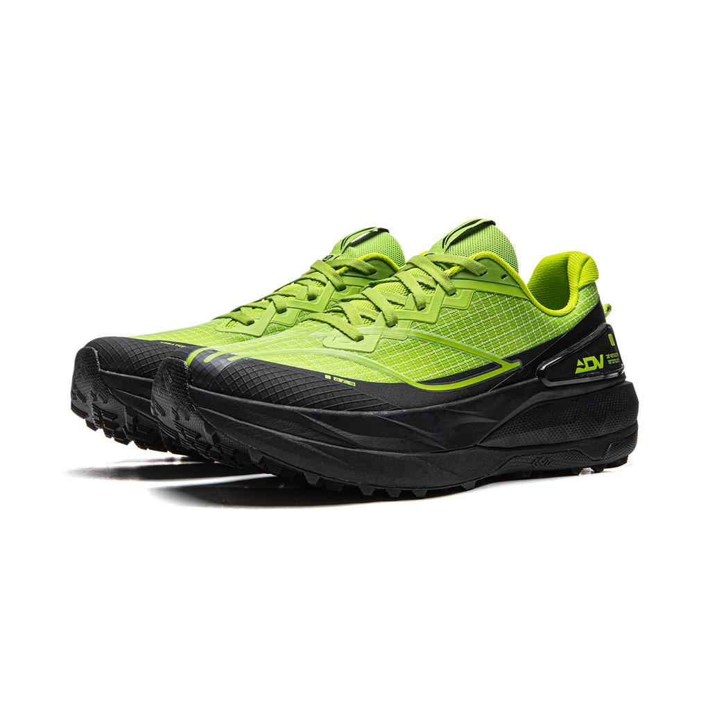 Li Ning De Lucas Dämpfung Rutschfest Abriebfest Rückprall Niedriger Schaft Laufschuhe Unisex Grün ARNW009-1