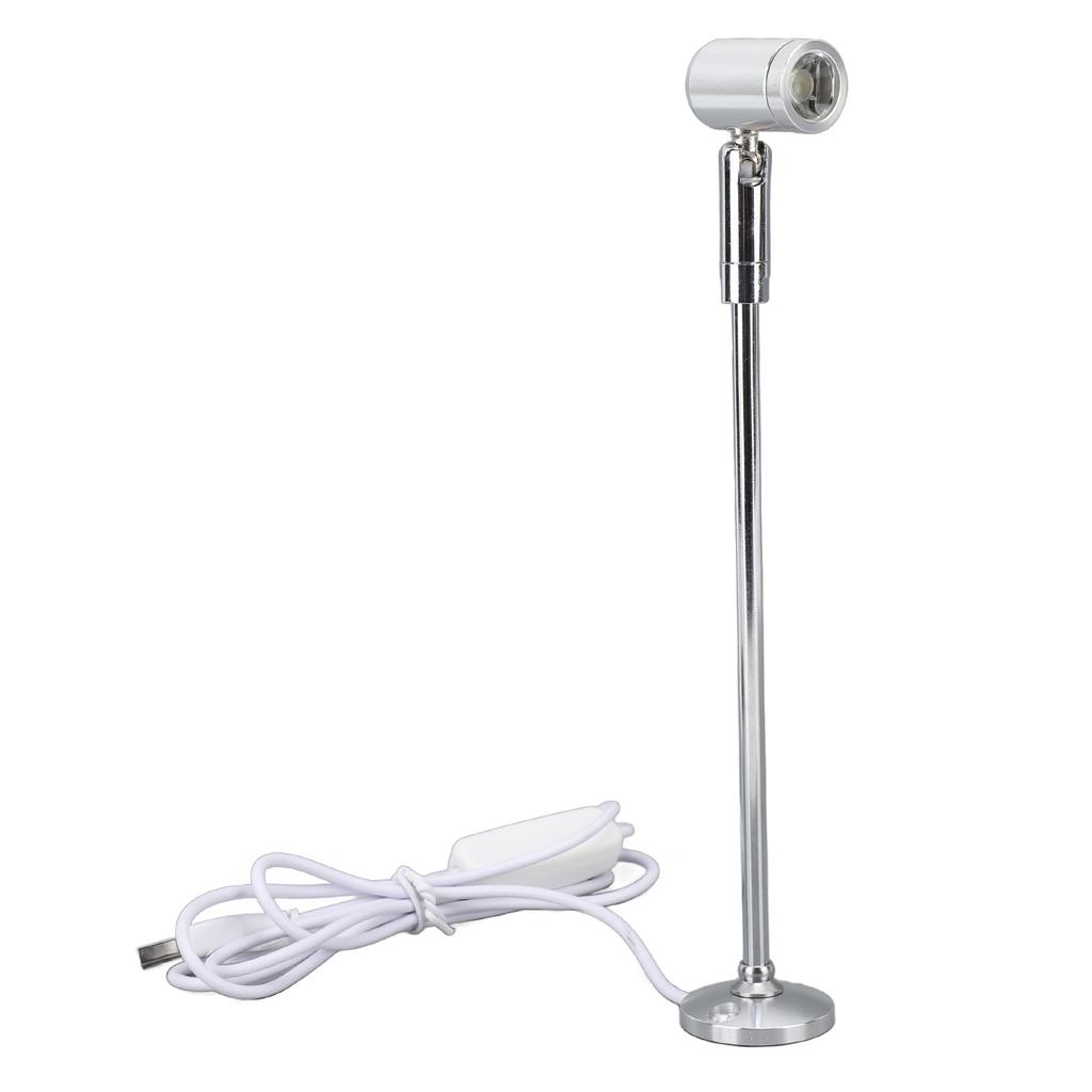 Standing Cabinet Spotlight LED Jewelry Display Spotlight Standing USB Powered Aluminium Mini Spotlight Lamp for Arts