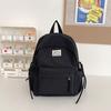 Schoolbag small fresh student schoolbag female Japanese cute solid color simple primary and secondary school student backpack leisure travel backpack