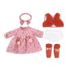 18Inch Girl Doll Outfit Set Polyester Fabric Doll Clothes With Trendy Designs And Easy Care Doll Suit for Child Roleplay