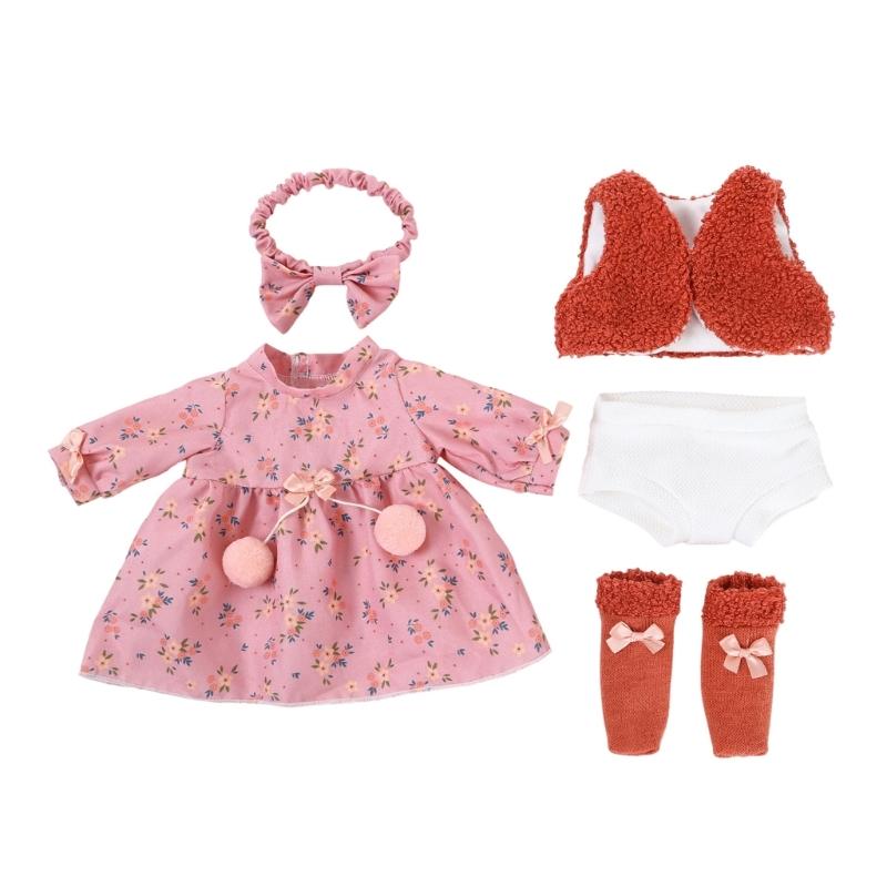 18Inch Girl Doll Outfit Set Polyester Fabric Doll Clothes With Trendy Designs And Easy Care Doll Suit for Child Roleplay