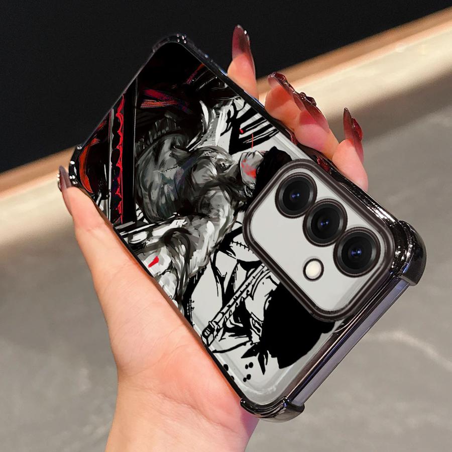 Anime One Piece Zoro Soft Phone Cover Case for Samsung Galaxy A52 A55 A16 A24 A21s A33 A35 A36 A25 A26 A15 A13