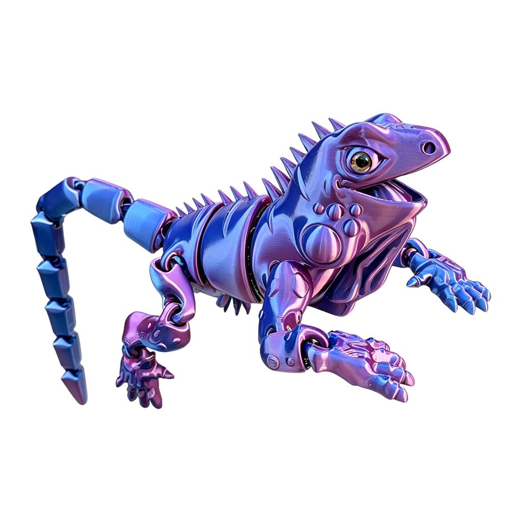 3D Printed Lizard Figurine Realistic Design Detailed Texture Collectible Model for Display and Decoration Home Office Desk Accessory