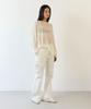 SLLOW GARMENTS Sheer Oversized Lettering Tee White