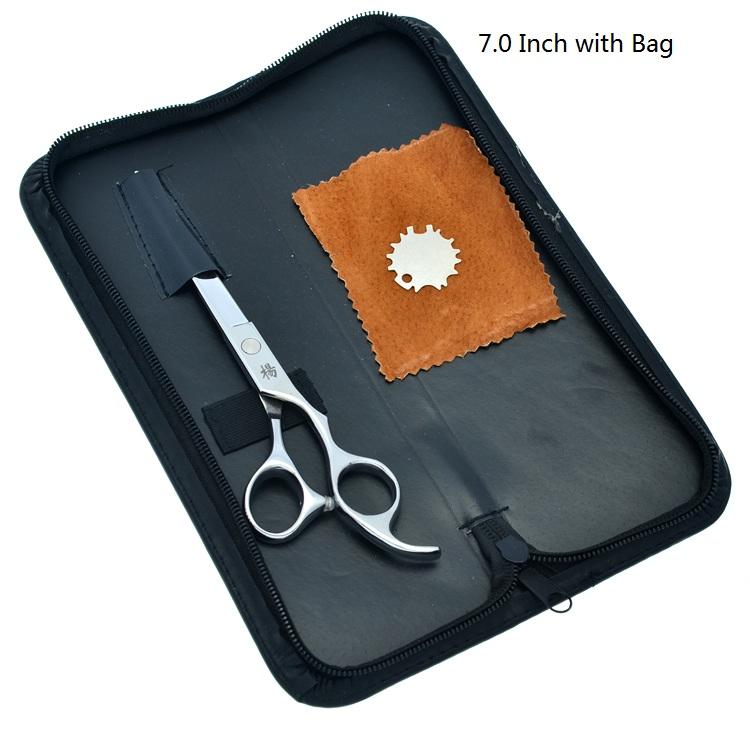 

7,0 большие ножницы для волос, Япония 440C, профессиональные парикмахерские ножницы для стрижки, салонные парикмахерские филировочные машинки для стрижки волос Tijeras