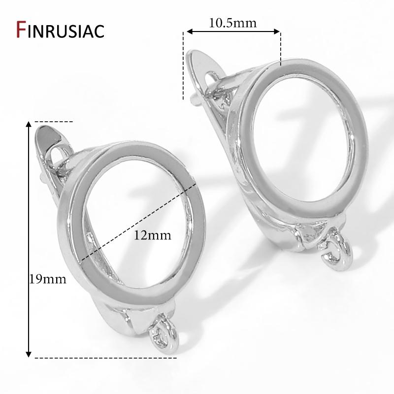 18K Gold Plated Shvenzy Earwires,Brass Metal Earring Hooks Clasps,Earring Fixtures,DIY Jewelry Materials Accessories
