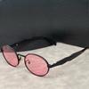 New Korean Style Personalized Hip-hop Oval Frame Sunglasses Trendy Niche Fashion Outdoor Pography UV Resistant Sunglasses