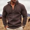 Mens Hoodies Pullover Full-Zip Long Sleeve  Knit Hooded Sweatshirt Hoodie For Men Fall Casual Clothes