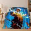 Anime One Punch Man Saitama Cartoon Cartoon Flannel Blanket,Cozy Soft Throw Blanket for Home Bedroom Bed Sofa Picnic Cover Kids