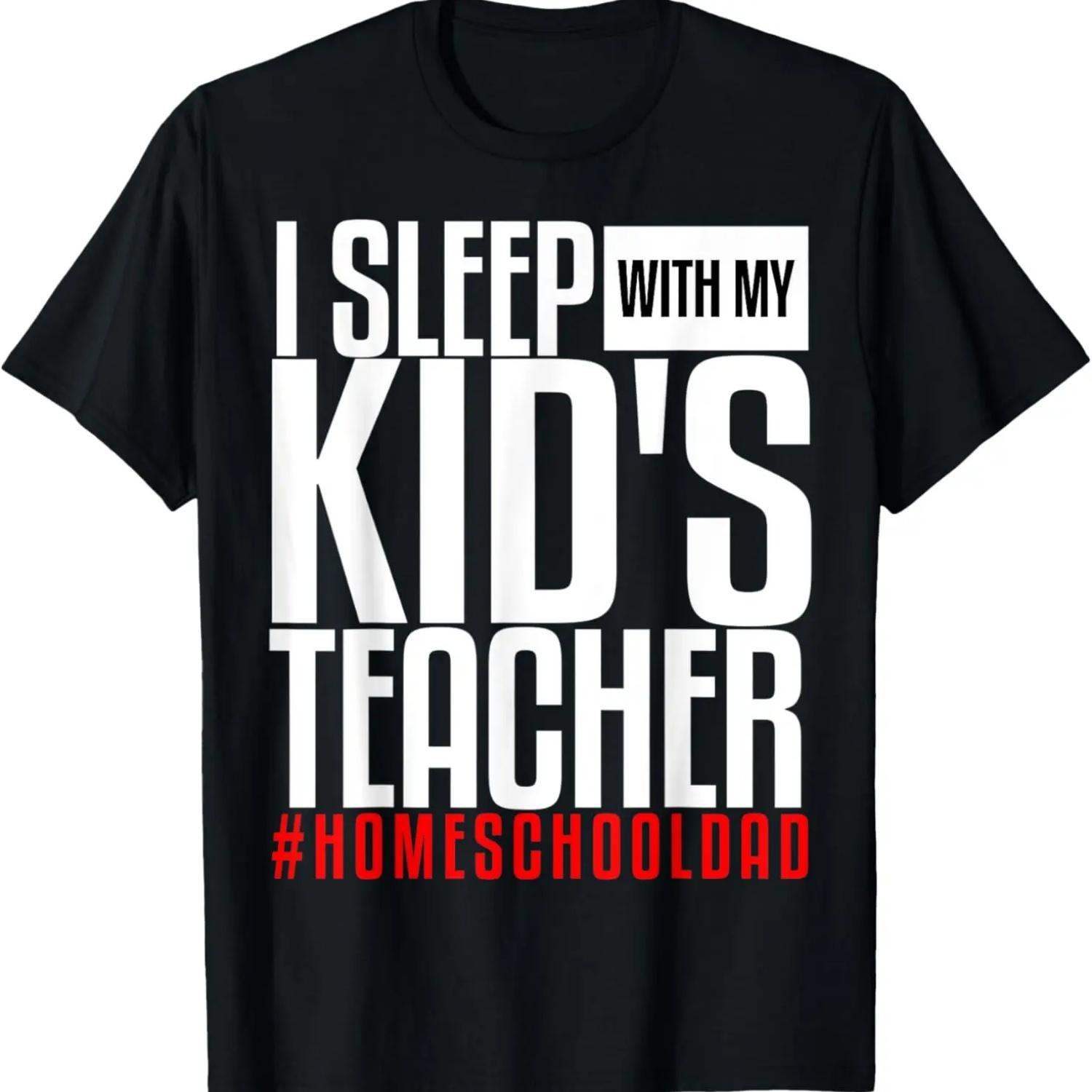 

Папа на домашнем обучении Смешная Я сплю с учителем моего ребенка Виртуальная футболка XXXXXL чёрный