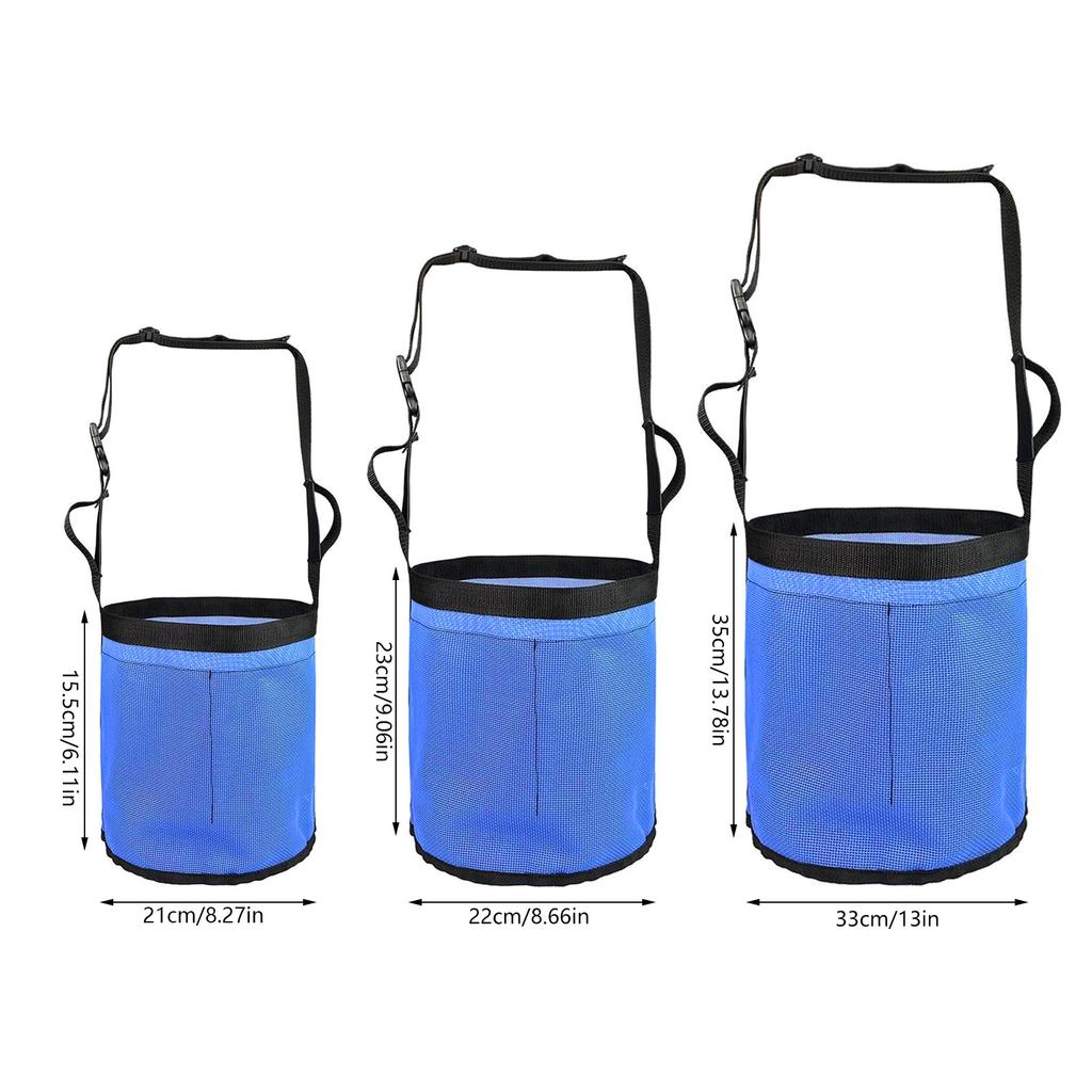 Horse Feed Bag Horse Feeding Bucket Hay Bag Hay Holder Bucket For Horse Trailer Horse Feeding Feeder Bag with Neck Strap