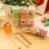 12 Stück/Schachteln Niedliche Holzfarbstifte Kindergeschenk Malstift Schreiben 12 Farben mit Spitzer Schüler Schreibwarenzubehör