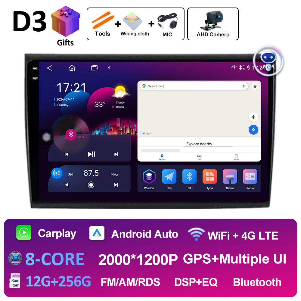 Car Video For Fiat Bravo 2007 2008 2009 2010 2011 2012 Audio Player Intelligent System 2.5D Touch Screen Bluetooth Auto Tools 4G