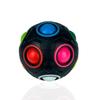 Magic Rainbow Ball Cube: 12-Hole Intelligence Decompression Toy with Transparent Rainbow Design