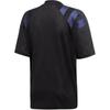 Adidas Paul Pogba Comfortable Color Block Striped Breathable Short Sleeve Football Shirt Men Tops Black FM4889