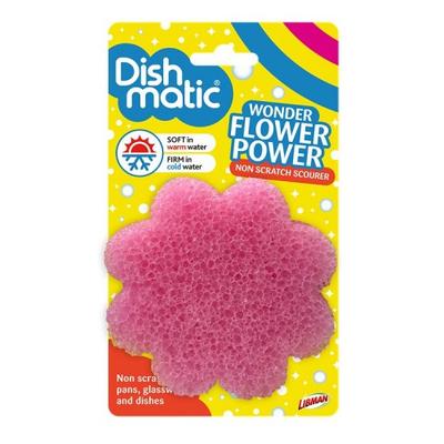 Dishmatic Wonder Flower Power Pink or Blue