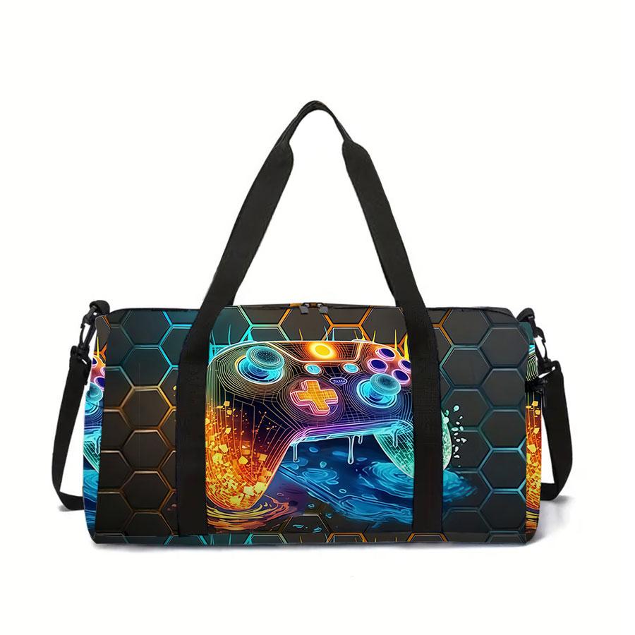Console di Gioco Astronauta Cartone Animato 2D Zaino Scolastico da Viaggio Grande Capacità Borsa da Viaggio con Cerniera Miglior Regalo per Ragazzi Ragazze Stile alla Moda
