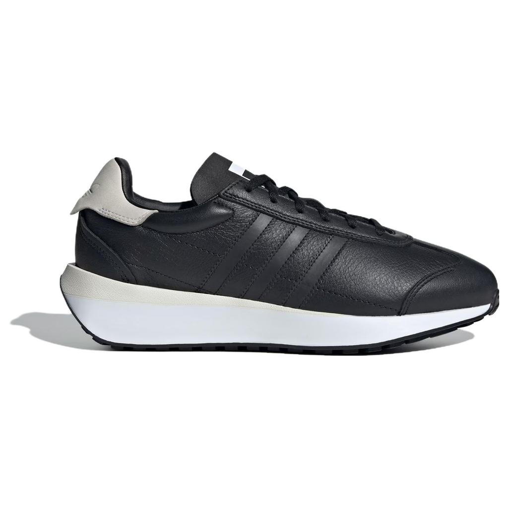 Adidas Oryginalne Country Xlg Skórzane Antypoślizgowe Wygodne Lekkie Niskie Buty Lifestyle Casual Unisex Buty Casual Czarne ID4708