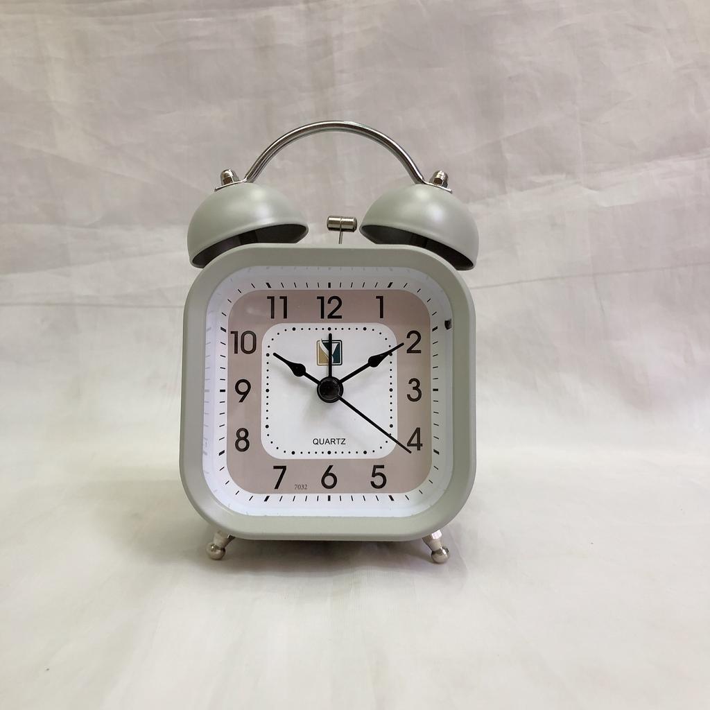 3-Inch Silent Simple Ringing Alarm Clock Wake Up Loud Voice Lazy Bedside Clock