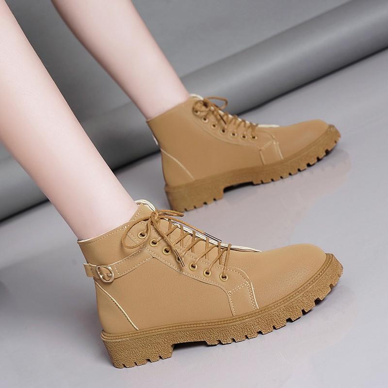 Модные ботильоны, женские короткие сапоги на плоской платформе, женская обувь, модные осенне-зимние ботинки 35 хаки
